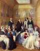 1845 - No Castelo d' Eu, com a Família, recebe a visita da rainha Vitória de Inglaterra